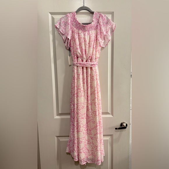 SOLD - NWT Mila Mae Off the Shoulder Maxi Dress - Picture 4 of 5